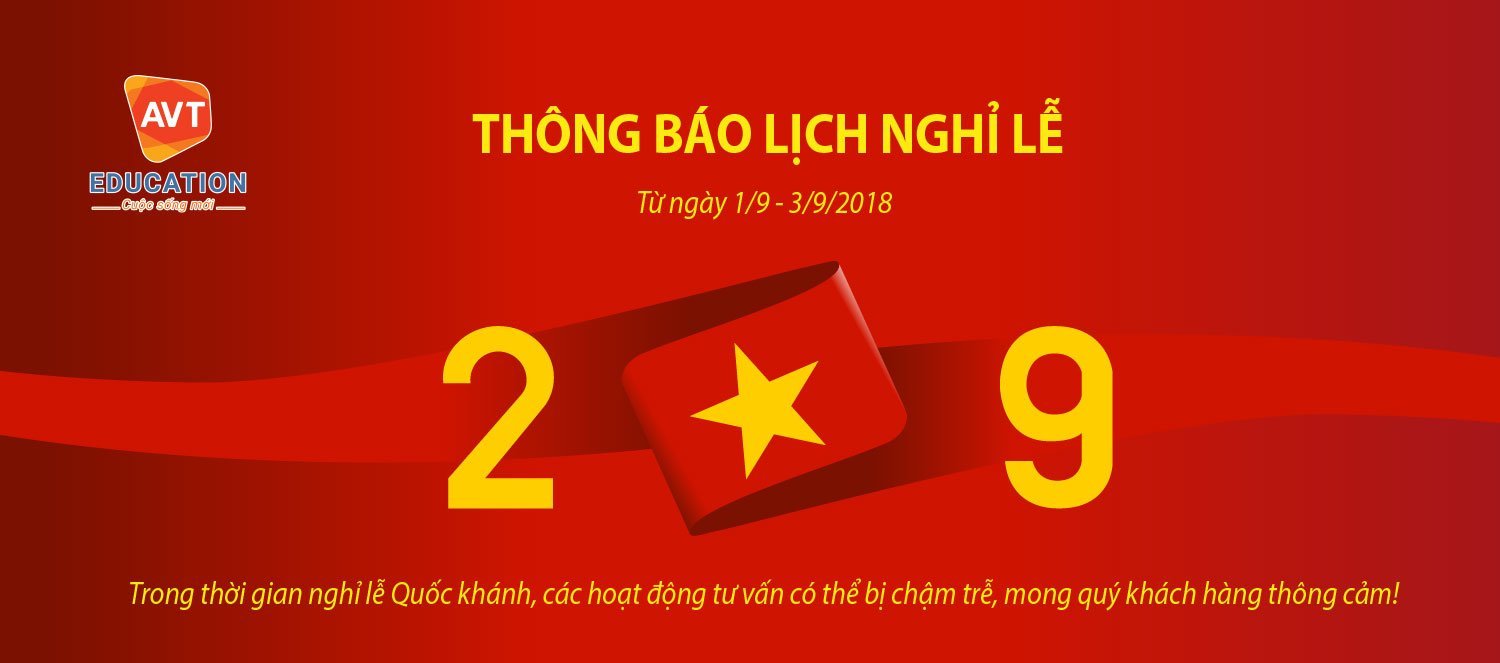 Nghỉ quốc khánh 2/9/2018