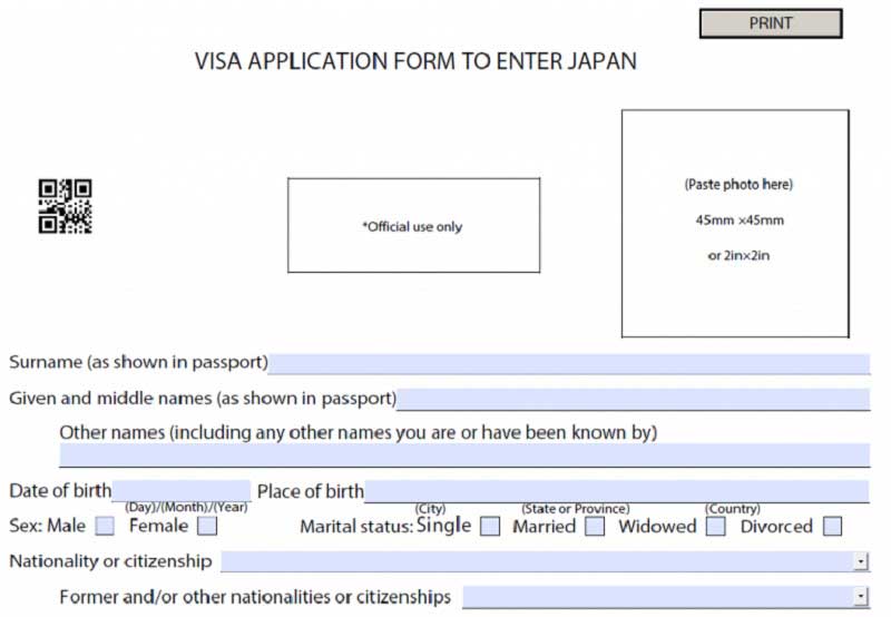Hướng dẫn cách khai form xin visa du học Nhật Bản