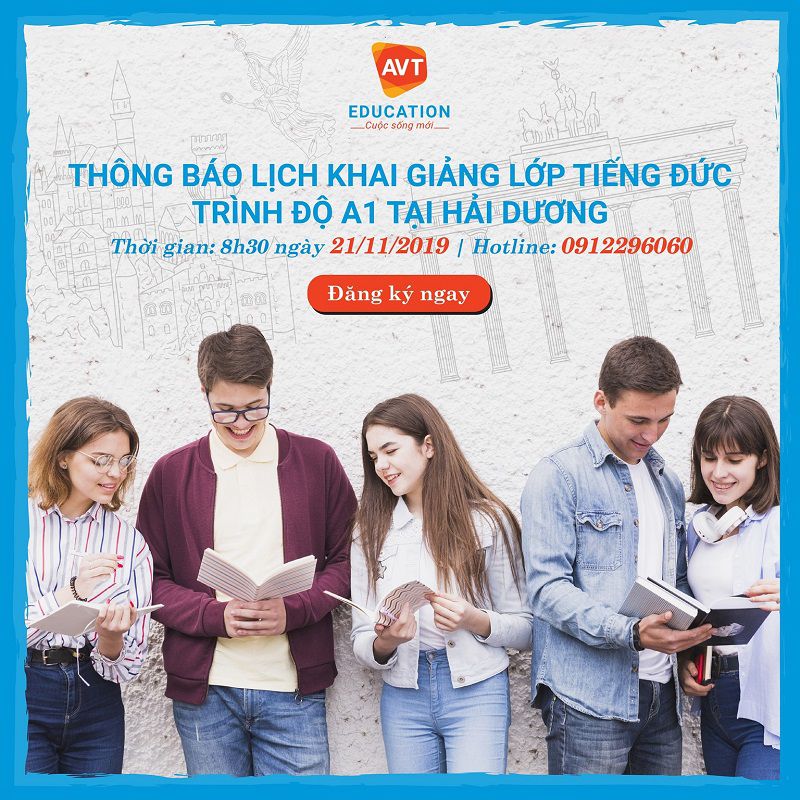 Lịch khai giảng tiếng Đức 11/2019 tại Hải Dương