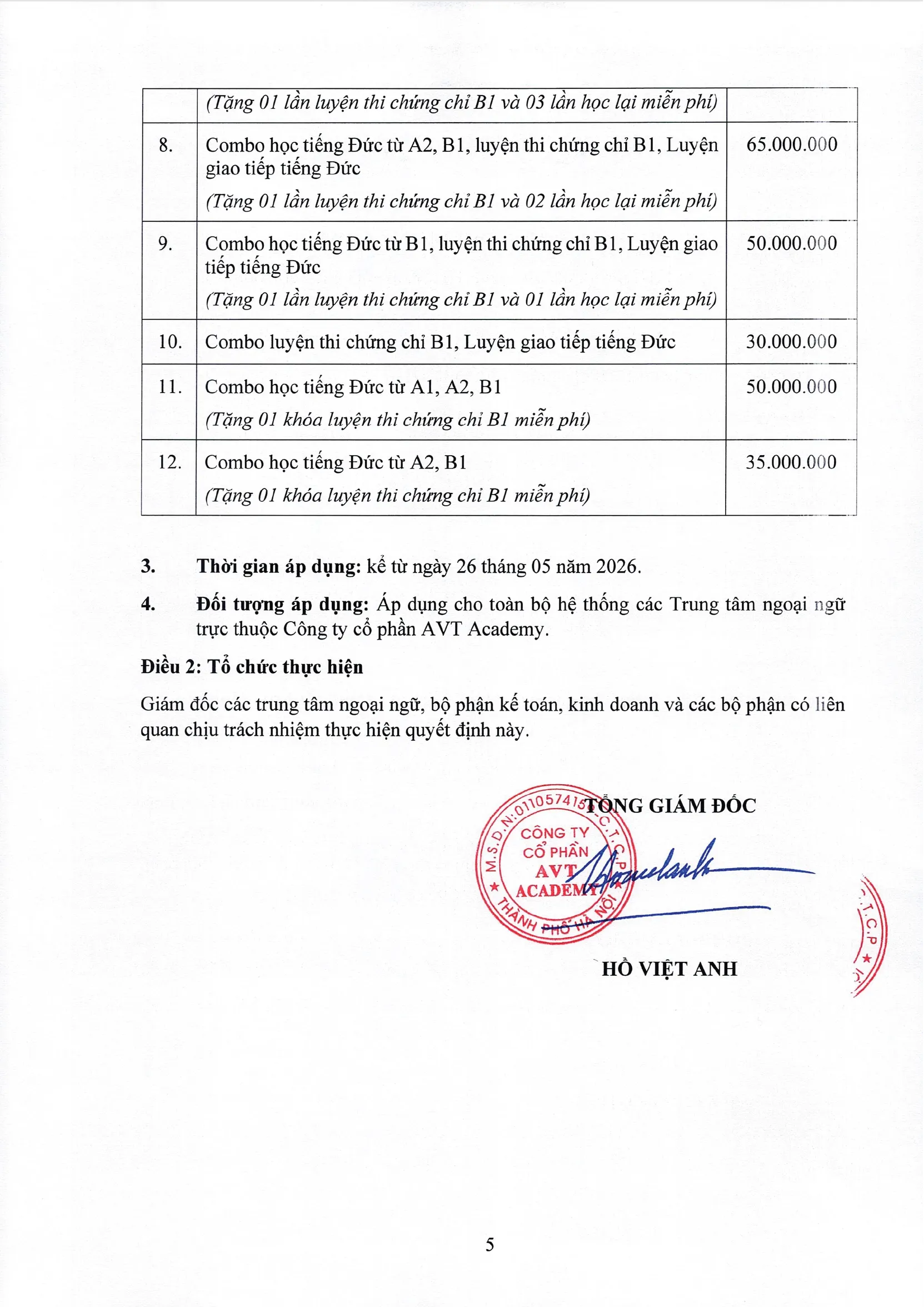 4. Noi quy thu phi va bang gia cac khoa hoc tai TTNN kem theo mau 04 5@4x nen