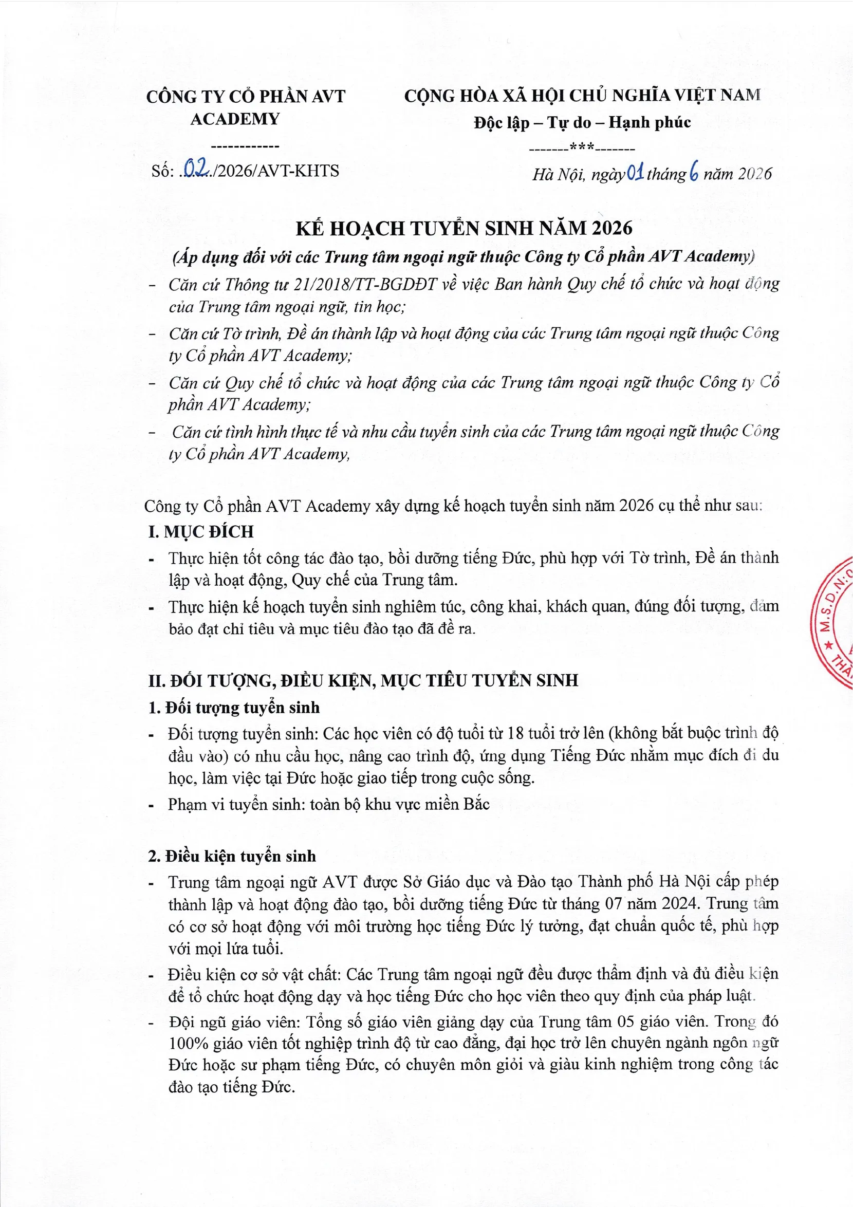 5. Ke hoach tuyen sinh nam 2026 kem theo mau 01 1@4x nen